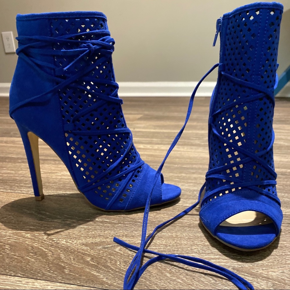 JustFab Cobalt Blue Bootie